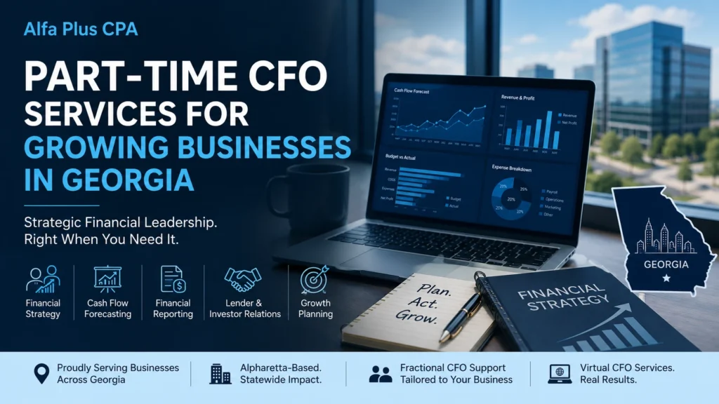 Part-time CFO Services For Growing Businesses in Georgia, US