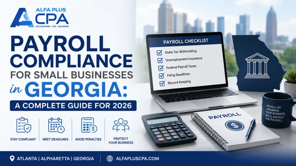 Georgia Payroll Tax Filing Deadlines and Compliance Checklist for Small Business Owners 2026 by Alfa Plus CPA