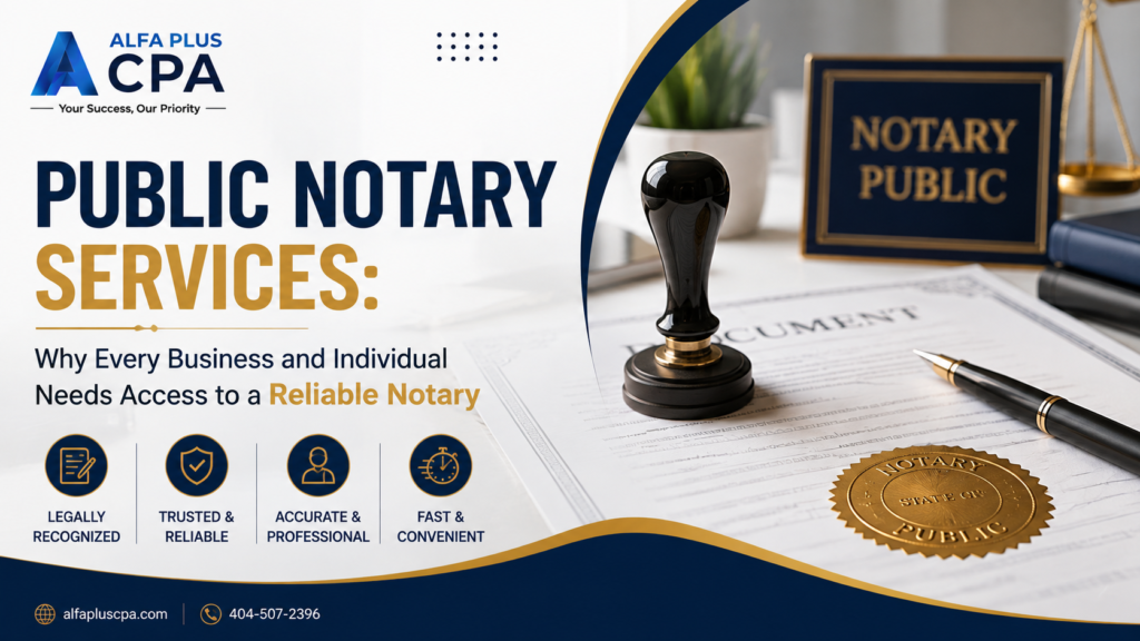 Public Notary Services Alfaplus CPA